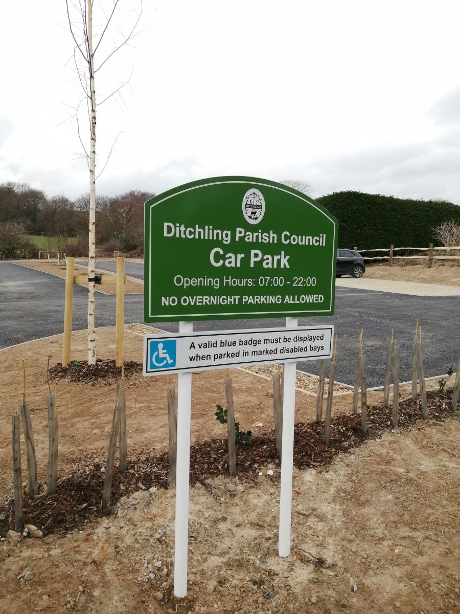 Ditchling Parish Council Car Park Keymer Road - Now Open